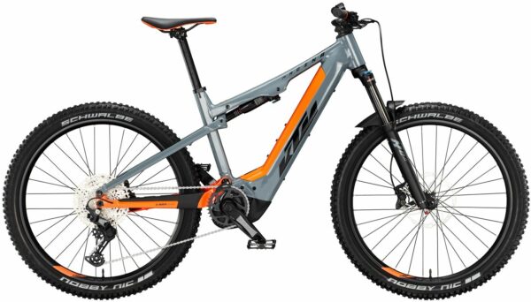 KTM MACINA LYCAN LTD64, 12 Gang Kettenschaltung, Herrenfahrrad, Diamant, Modell 2024, 27,5 Zoll 48 cm epic grey (orange+black)