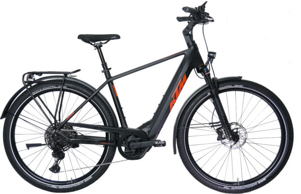 KTM MACINA GRAN 800 LTD, 11 Gang Kettenschaltung, Herrenfahrrad, Diamant, Modell 2025, 28 Zoll 60 cm DIAMOND BLACK MATT (ORANGE MATT)