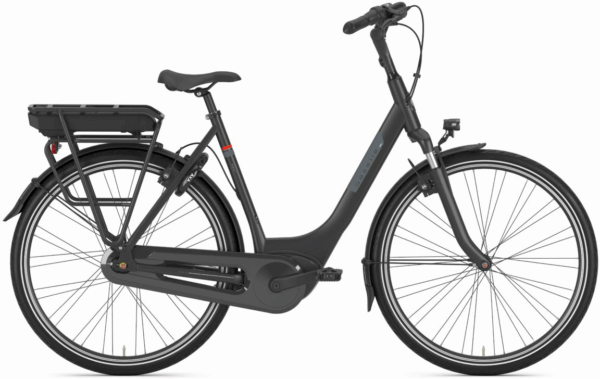 Gazelle Paris C7+ HMB RT (500 Wh), 7 Gang Nabenschaltung, Damenfahrrad, Wave, Modell 2024, 28 Zoll 61 cm blackmatte