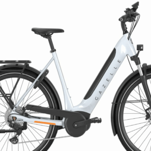 Gazelle Ultimate T10 HMB (625 Wh), 10 Gang Kettenschaltung, Damenfahrrad, Wave, Modell 2024, 28 Zoll 57 cm frozen whitegloss