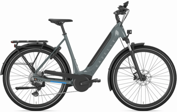 Gazelle Ultimate T10 HMB (625 Wh), 10 Gang Kettenschaltung, Damenfahrrad, Wave, Modell 2024, 28 Zoll 61 cm thunder greygloss