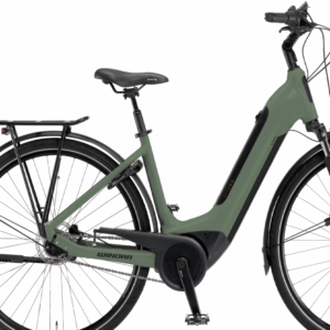 Winora Tria N8 (500 Wh), 8 Gang Nabenschaltung, Damenfahrrad, Wave, Modell 2022, 28 Zoll 61 cm bamboogreen matt
