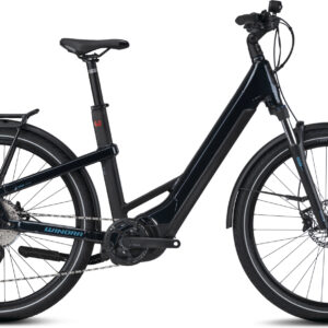 Winora Yakun 10 (750 Wh), 10 Gang Kettenschaltung, Damenfahrrad, Wave, Modell 2022/2023, 27,5 Zoll 60 cm darkblue