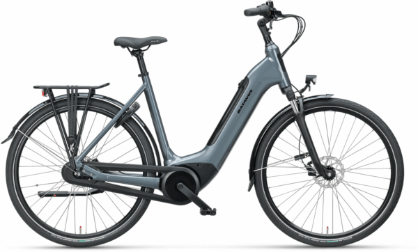 Batavus Altura E-go® Power Plus (500 Wh), 8 Gang Nabenschaltung, Damenfahrrad, Wave, Modell 2023, 28 Zoll 56 cm anchor grey
