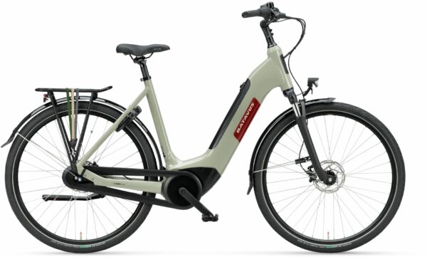 Batavus Altura E-go® Power Pro (500 Wh), 5 Gang Nabenschaltung, Damenfahrrad, Wave, Modell 2023, 28 Zoll 56 cm restauration green