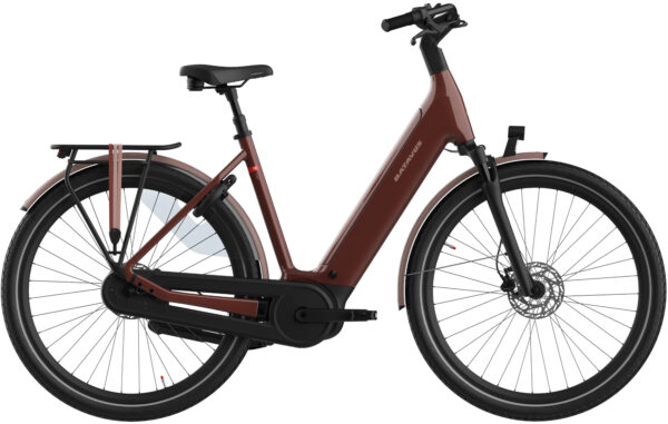 Batavus Finez E-go® Power Plus (750 Wh), 5 Gang Nabenschaltung, Damenfahrrad, Deep, Modell 2024, 28 Zoll 48 cm dark orange