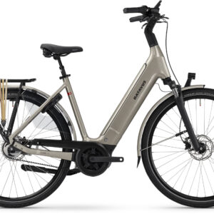 Batavus Finez E-go® Power Exclusive Plus (750 Wh), 5 Gang Nabenschaltung, Damenfahrrad, Deep, Modell 2024, 28 Zoll 61 cm champagner gold
