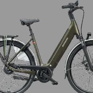 Batavus Finez E-go® Power Exclusive Pl (750 Wh), stufenlose Nabenschaltung, Damenfahrrad, Deep, Modell 2024, 28 Zoll 57 cm savanna green