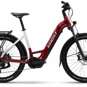 Ghost E-Teru Advanced EQ carbon red/chilly white-glossy 27,5" 800 Wh Wave
