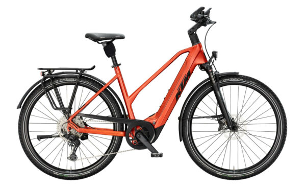 KTM MACINA STYLE 830 BURNT ORANGE MATT (BLACK) 28" 800 Wh Trapez