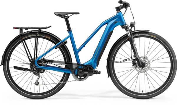 Merida eSPRESSO L 400 S EQ Blau/Schwarz 28" 504 Wh Trapez
