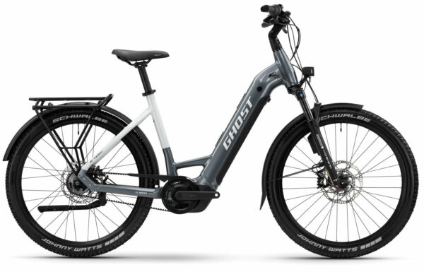 Ghost E-Teru Pro EQ ABS storm gray/chilly white-glossy 27,5" 800 Wh Wave