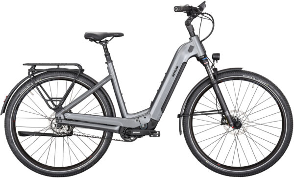 KETTLER Alu-Rad PINNIATO HT COMFORT (720 Wh), 9 Gang Tretlagergetriebe, Damenfahrrad, Wave, Modell 2024, 29 Zoll 55 cm dark grey matt
