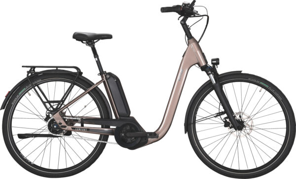 KETTLER Alu-Rad E-COMFORT 8 (RT) (545 Wh), 8 Gang Nabenschaltung, Damenfahrrad, Wave, Modell 2024, 28 Zoll 46 cm modern bronze shiny