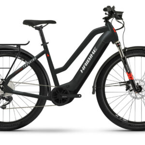 Haibike Trekking 6 matte black/red reflex 27,5" 630 Wh Trapez