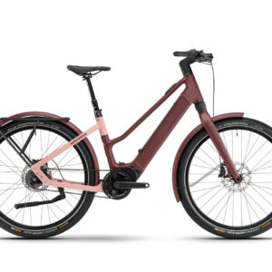 Winora iRide Pure R5f red velvet matt, rose tan matt 27,5" 400 Wh Trapez