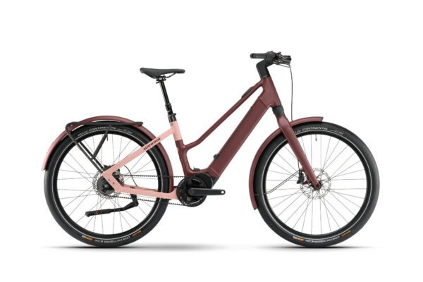 Winora iRide Pure R5f red velvet matt, rose tan matt 27,5" 400 Wh Trapez