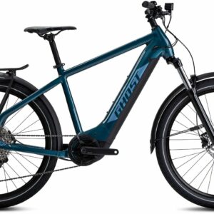 GHOST E-Teru Y Universal EQ (630 Wh), 12 Gang Kettenschaltung, Herrenfahrrad, Diamant, Modell 2022, 27,5 Zoll 51 cm dirty blue/blue grey - glossy