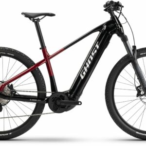 GHOST E-Teru Pro 29 (750 Wh), 12 Gang Kettenschaltung, Erwachsenenfahrrad, Diamant, Modell 2023, 29 Zoll 55 cm black/pearl deep red - glossy