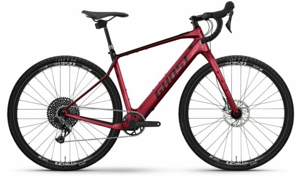 GHOST Path Asket Pro (430 Wh), 12 Gang Kettenschaltung, Herrenfahrrad, Diamant, Modell 2024, 28 Zoll 54 cm met. rust red/black - glossy