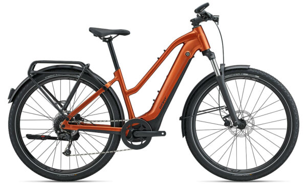 Giant Explore E+ 2 STA Amber Glow/Black Satin-Matt 28" 625 Wh Trapez