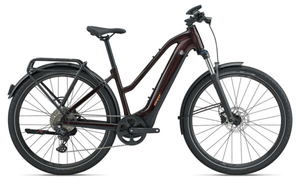 Giant Explore E+ 1 STA Cordovan/Black Gloss-Matt 28" 625 Wh Trapez