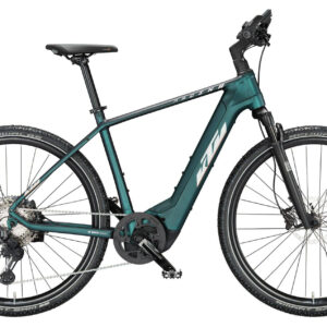 KTM Macina Cross 710 green purple flip matt (silver+orange) 28" 750 Wh Diamant