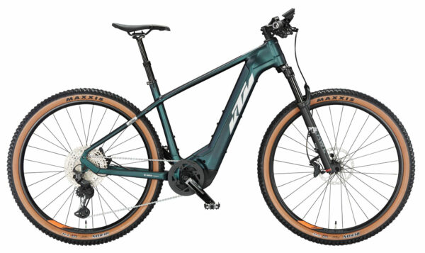 KTM Macina Team 791 green purple flip matt (silver+orange) 29" 750 Wh Diamant