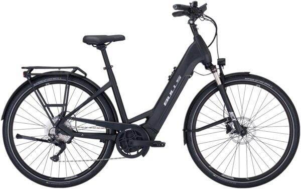 BULLS Lacuba EVO 10 (740 Wh), 10 Gang Kettenschaltung, Damenfahrrad, Wave, Modell 2022/2023, 28 Zoll 55 cm black matt