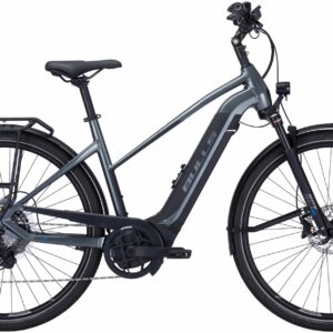 BULLS Lacuba EVO 11 (925 Wh), 11 Gang Kettenschaltung, Damenfahrrad, Trapez, Modell 2022/2023, 28 Zoll 55 cm grey/black matt