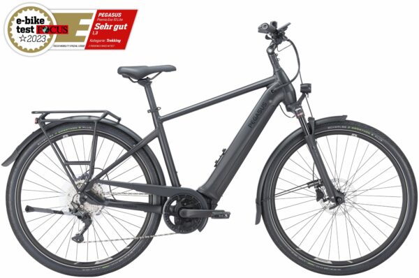 Pegasus Premio Evo 10 Lite (750 Wh), 10 Gang Kettenschaltung, Herrenfahrrad, Diamant, Modell 2024, 28 Zoll 60 cm black matt