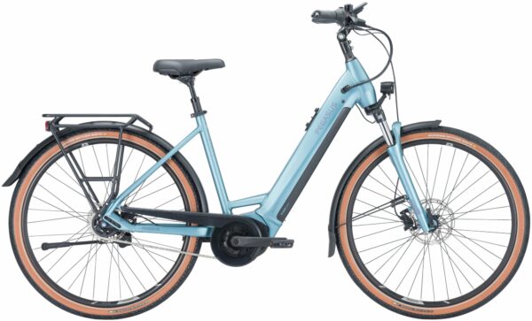 Pegasus Premio Evo 5R (625 Wh), 5 Gang Nabenschaltung, Damenfahrrad, Wave, Modell 2024, 28 Zoll 55 cm summit lake blue