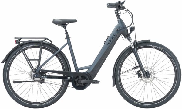 Pegasus Premio Evo 5F Belt (625 Wh), 5 Gang Nabenschaltung, Damenfahrrad, Wave, Modell 2024, 28 Zoll 55 cm sapphire black