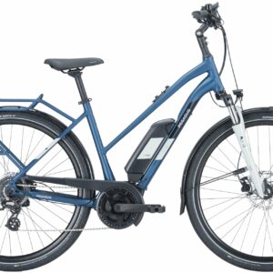 Pegasus Solero E8 Plus (500 Wh), 8 Gang Kettenschaltung, Damenfahrrad, Trapez, Modell 2024, 28 Zoll 55 cm dark petrol