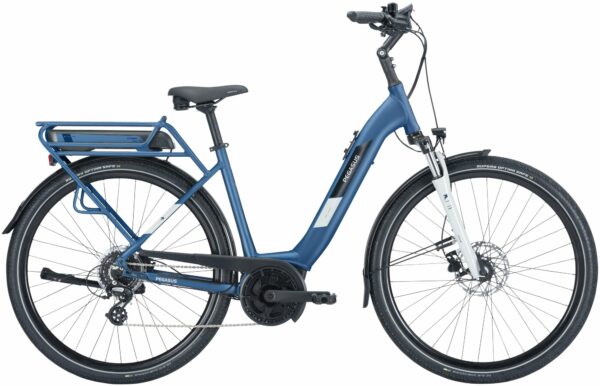 Pegasus Solero E8 Plus (500 Wh), 8 Gang Kettenschaltung, Damenfahrrad, Wave, Modell 2024, 28 Zoll 55 cm dark petrol