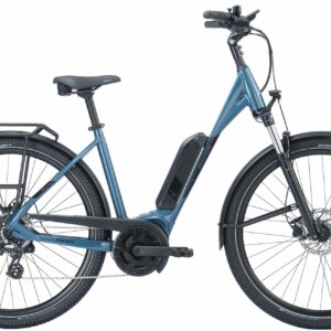 Pegasus Solero E8 Sport Performance (545 Wh), 8 Gang Kettenschaltung, Damenfahrrad, Wave, Modell 2024, 28 Zoll 55 cm pro blue