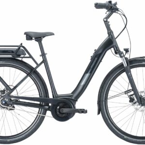 Pegasus Solero E8R Plus (500 Wh), 8 Gang Nabenschaltung, Damenfahrrad, Wave, Modell 2024, 28 Zoll 55 cm black matt