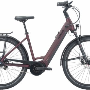 Pegasus Strong Evo 5R (750 Wh), 5 Gang Nabenschaltung, Damenfahrrad, Wave, Modell 2024, 28 Zoll 60 cm dark red matt
