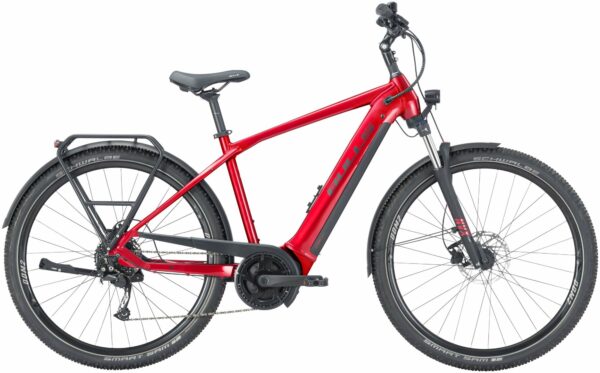 BULLS Allground EVO (750 Wh), 9 Gang Kettenschaltung, Herrenfahrrad, Diamant, Modell 2024, 29 Zoll 55 cm hyper red