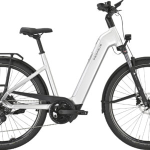 Pegasus PREMIO EVO 10 Lite (800 Wh), 10 Gang Kettenschaltung, Unisexfahrrad, Wave, Modell 2025, 28 Zoll 50 cm arctic silver