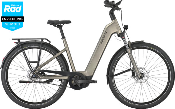 Pegasus PREMIO EVO 5F Belt (800 Wh), 5 Gang Nabenschaltung, Unisexfahrrad, Wave, Modell 2025, 28 Zoll 50 cm monza grey matte