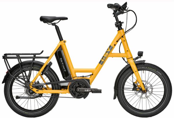 i:SY E5 ZR F CX (545 Wh), 5 Gang Nabenschaltung, Unisexfahrrad, Kompakt, Modell 2023, 20 Zoll 47 cm sunny yellow