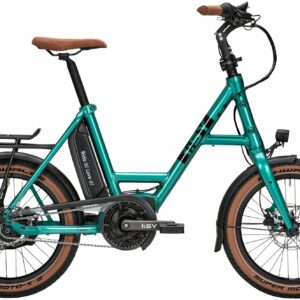 i:SY S8 F B (500 Wh), 8 Gang Nabenschaltung, Unisexfahrrad, Kompakt, Modell 2023, 20 Zoll 47 cm opal green