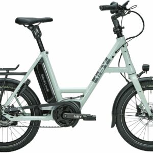 i:SY E5 ZR F Comfort (545 Wh), 5 Gang Nabenschaltung, Unisexfahrrad, Kompakt, Modell 2023, 20 Zoll 47 cm mint green