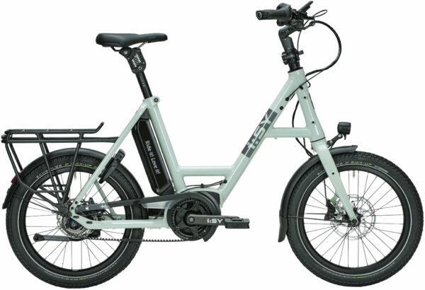 i:SY E5 ZR F Comfort (545 Wh), 5 Gang Nabenschaltung, Unisexfahrrad, Kompakt, Modell 2023, 20 Zoll 47 cm mint green