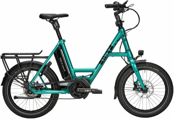 i:SY E5 ZR RT Comfort (545 Wh), 5 Gang Nabenschaltung, Unisexfahrrad, Kompakt, Modell 2023, 20 Zoll 47 cm opal green