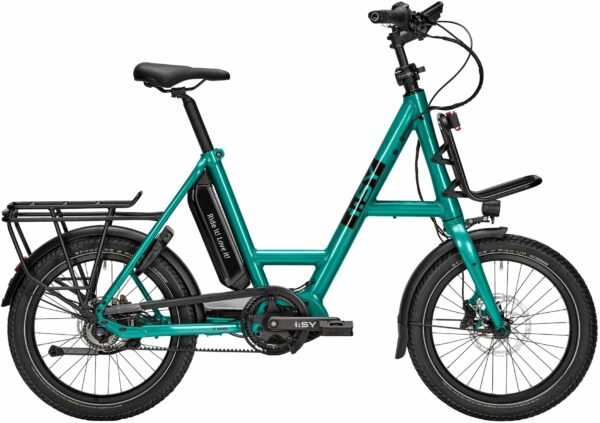 i:SY XXL E5 ZR F CX (545 Wh), 5 Gang Nabenschaltung, Unisexfahrrad, Kompakt, Modell 2023, 20 Zoll 51 cm opal green