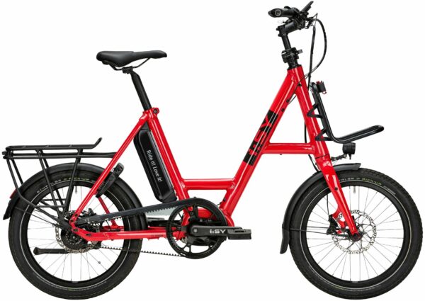 i:SY XXL R14 ZR (545 Wh), 14 Gang Nabenschaltung, Unisexfahrrad, Kompakt, Modell 2023, 20 Zoll 51 cm poppy red