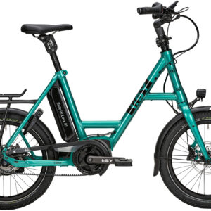 i:SY E5 ZR F Comfort (545 Wh), 5 Gang Nabenschaltung, Unisexfahrrad, Kompakt, Modell 2023, 20 Zoll 47 cm opal green