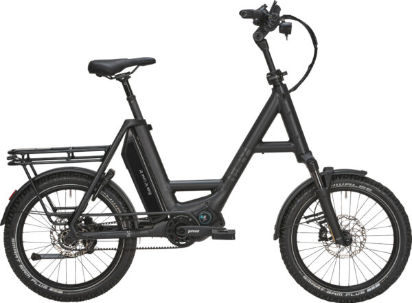 i:SY P12 ZR Adventure (800 Wh), 12 Gang Tretlagergetriebe, Unisexfahrrad, Kompakt, Modell 2025, 20 Zoll 47 cm pepper black